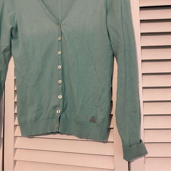 Gaastra See the Sea XS Teal Blue Cardigan Sweater - Picture 3 of 7